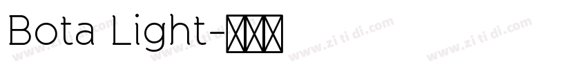 Bota Light字体转换